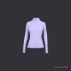Custom-made pure cotton short T-shirt with a light purple long-sleeved zipper sports jacket advertisement shirt Application Scenario